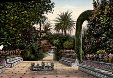 VINTAGE POSTCARD Sevilla Alcazar Garden