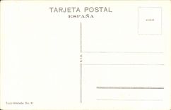 VINTAGE POSTCARD Sevilla Patio del Palacio LED Disc of Alba