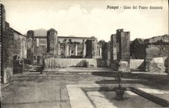 La POSTAL Pompeya de la VENDIMIA puso el danzante de del Fauno