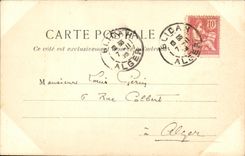 Hospital militar de Blida Militaria de la POSTAL de la VENDIMIA