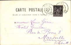 Bulevar del hotel D Europa Carnot de Argel de la POSTAL de la VENDIMIA