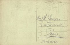 Barranco de Grimaldi de la POSTAL de la VENDIMIA que separa Francia de L frontera de St  Louis del puente de Italia