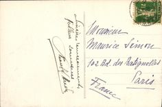 VINTAGE POSTCARD Geneva the Jet D water seen of the Walks