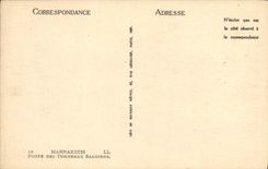 VINTAGE POSTCARD Marrakech Carries Saadiens Tomb