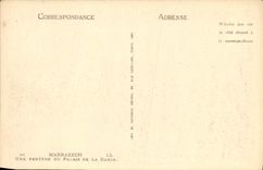 VINTAGE POSTCARD Marrakech a Window of the Palate of Bahia