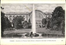 CPA Torino Giarfino di Piazza Cario Felle e Stazione Centrale di Ponte Nouva