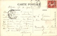 Los alrededores D Argel de la POSTAL de la VENDIMIA llevan el Moorish