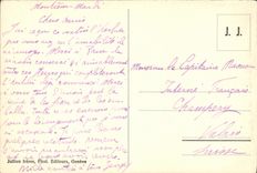 CPA Barque du Lac Leman Bateau