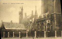 VINTAGE POSTCARD Bruges Notre Dame Gate