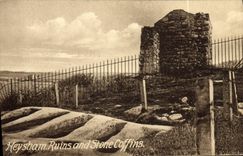 VINTAGE POSTCARD Heysham Ruins And Stone Whetstone sheaths