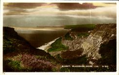 VINTAGE POSTCARD Sunset Blackgang China