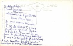 VINTAGE POSTCARD Sunset Blackgang China