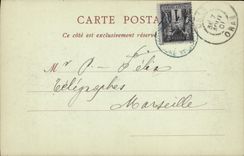 POSTAL Oran de la VENDIMIA el lugar de Kleber