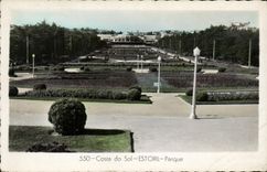 VINTAGE POSTCARD Costa C Ground Estoril Parks