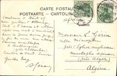 VINTAGE POSTCARD Rheimail Und Die Alpen