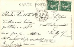 VENDIMIA Argel entrada POSTAL de casa Moorish