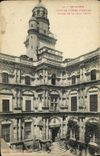 Corte de Toulouse de la POSTAL de la VENDIMIA de L angulo del hotel D Assezat de la torre