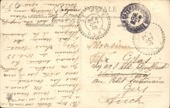 VINTAGE POSTCARD the Plan Close Cazeres Two Bridges