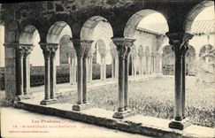 VINTAGE POSTCARD Holy Bertrand De Comminges the cloister
