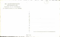 MODERN CARD Holy Bertrand De Interior Comminges of the Cathedral the Master furnace bridge and stalls