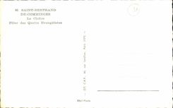 POSTAL MODERNA Holy Beltran De Comminges el pilar del claustro de los cuatro evangelistas