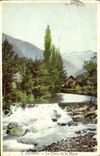 VINTAGE POSTCARD Luchon the Fall of the Spade