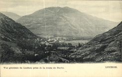 VINTAGE POSTCARD Luchon View of Luchon Taken of the Road of Burbe
