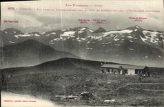 VINTAGE POSTCARD Luchon Seen from De Superbagneres on the tops of the Lily L hotel trade provisional