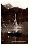 VINTAGE POSTCARD Luchon Surroundings Lake D Oo the Large Cascade and the Peak Quayrat