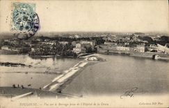 POSTAL Toulouse de la VENDIMIA vista en la detencion tomada de L hospital de la estacion
