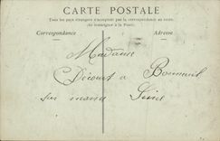 POSTAL Toulouse de la VENDIMIA vista en la detencion tomada de L hospital de la estacion