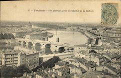 Opinion de Toulouse de la POSTAL de la VENDIMIA tomada de la campana torre de Dalbade