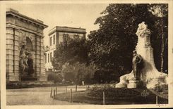 Fuente de Toulouse de la POSTAL de la VENDIMIA del jardin botanico
