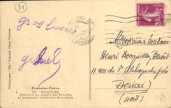 Fuente de Toulouse de la POSTAL de la VENDIMIA del jardin botanico