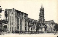 POSTAL Toulouse L iglesia Sernin santo de la VENDIMIA