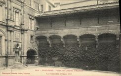 Corte de Toulouse de la POSTAL de la VENDIMIA de L hotel D Assezat el coursiere Enrique III