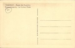 Museo de Toulouse de la POSTAL de la VENDIMIA de Augustins Ponsin Andaraly el narrador arabe