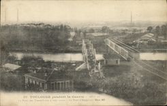 La POSTAL Toulouse de la VENDIMIA durante la guerra el puente de los trabajadores tiene su salida el puente D Empalot Militaria