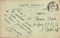 La POSTAL Toulouse de la VENDIMIA durante la guerra el puente de los trabajadores tiene su salida el puente D Empalot Militaria