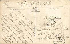 POSTAL Lafayette ida Toulouse de la VENDIMIA vista del jardin público