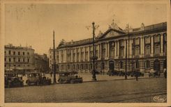 Ataque frontal de Toulouse de la POSTAL de la VENDIMIA y lugar del capitolio