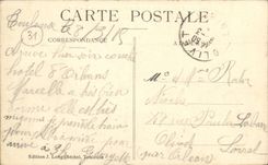 Opinion panoramica y cuarteles Niel Militaria de Toulouse de la POSTAL de la VENDIMIA