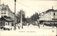 POSTAL Jean ido Toulouse Jaures de la VENDIMIA