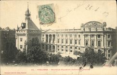 Ataque frontal de las noticias de Toulouse de la POSTAL de la VENDIMIA de Capitole