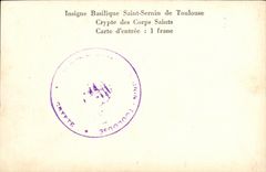 Basilica distinguida Sernin santo de la carta de Toulouse