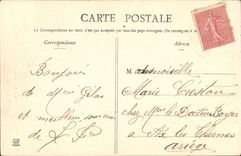 La POSTAL Toulouse de la VENDIMIA lleva L iglesia de Dalbade