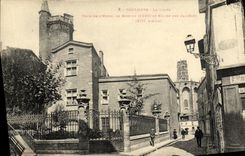 Vuelta de Toulouse de la POSTAL de la VENDIMIA de L hotel de Bernuy y de la iglesia del Jacobins