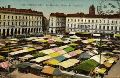 La POSTAL ToulouseLe de la VENDIMIA va lugar de la tuberculosis de las ilustraciones de Capitole