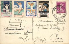 La POSTAL ToulouseLe de la VENDIMIA va lugar de la tuberculosis de las ilustraciones de Capitole