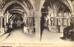 Cripta de Toulouse de la POSTAL de la VENDIMIA del St Sernin de la basilica